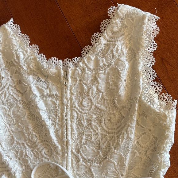 Nordstrom Speechless White Lace sz 10 girls Dress - Picture 7 of 8